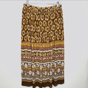 90s Alfred‎ Dunner Hippie Boho Broomstick Skirt Size 12​